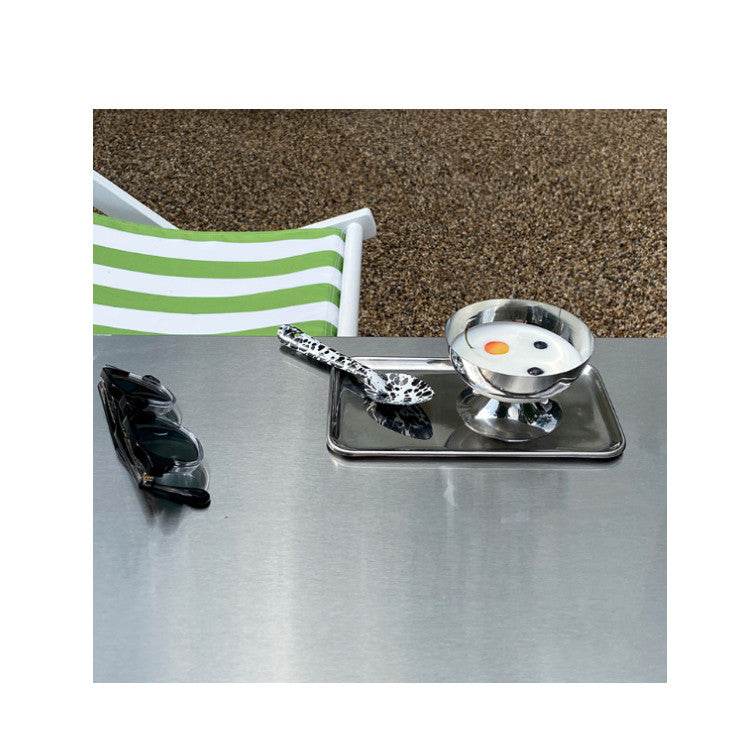 Stainless Steel Dessert Bowl Ice Cream Cup High Leg - Mubimart