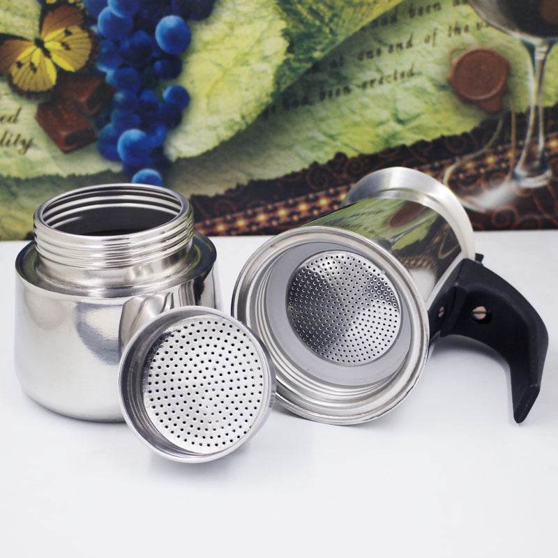 Stainless Steel Espresso Coffee Maker - Mubimart
