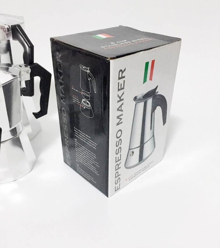 Stainless Steel Espresso Coffee Maker - Mubimart