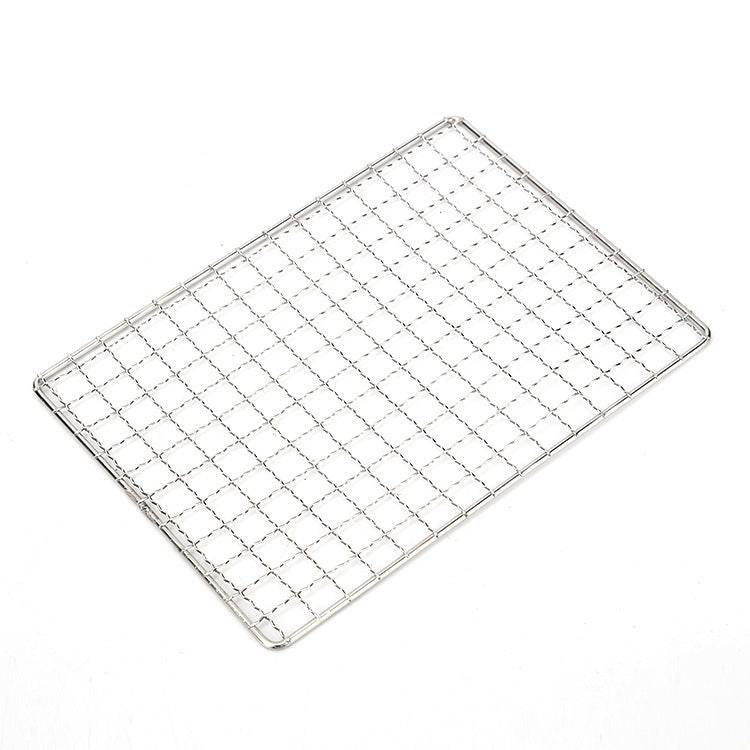 Stainless Steel Flat Card Barbecue Grill Camping Mini - Mubimart