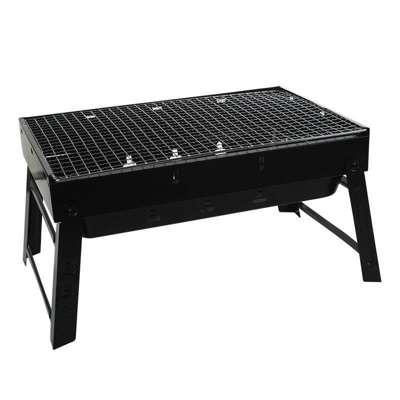 Stainless Steel Folding Barbecue Grill Charcoal Grill Korean Skewers Grill - Mubimart