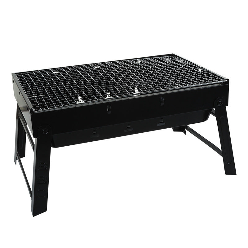 Stainless Steel Folding Barbecue Grill Charcoal Grill Korean Skewers Grill - Mubimart - Outdoor grills 