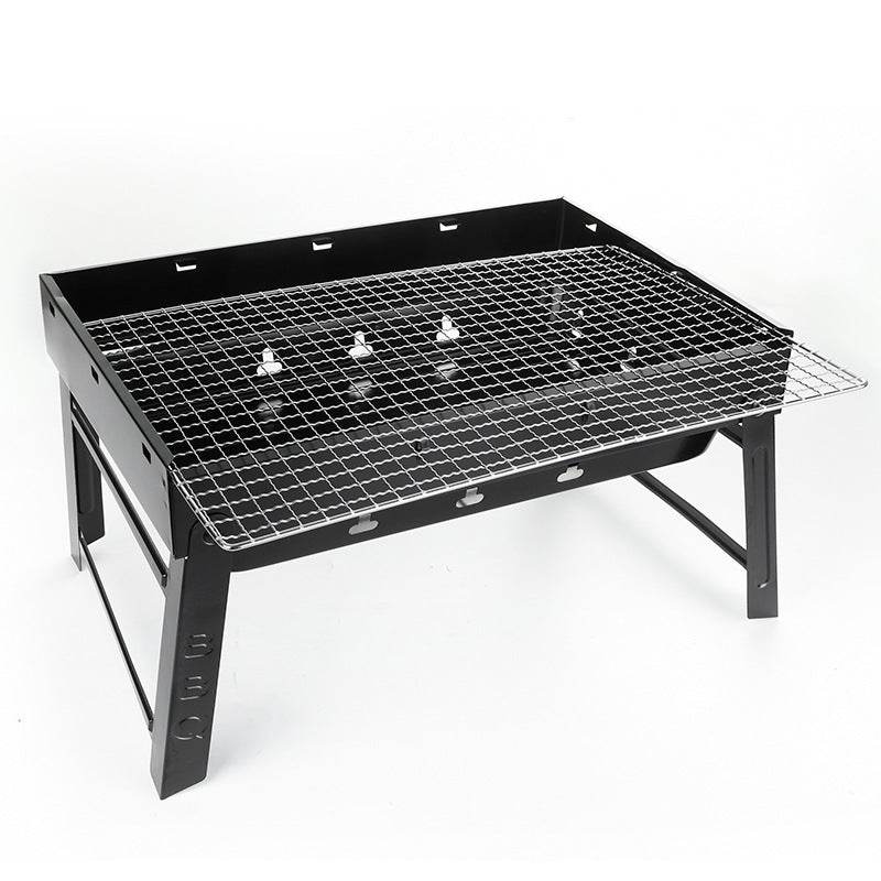 Stainless Steel Folding Barbecue Grill Charcoal Grill Korean Skewers Grill - Mubimart
