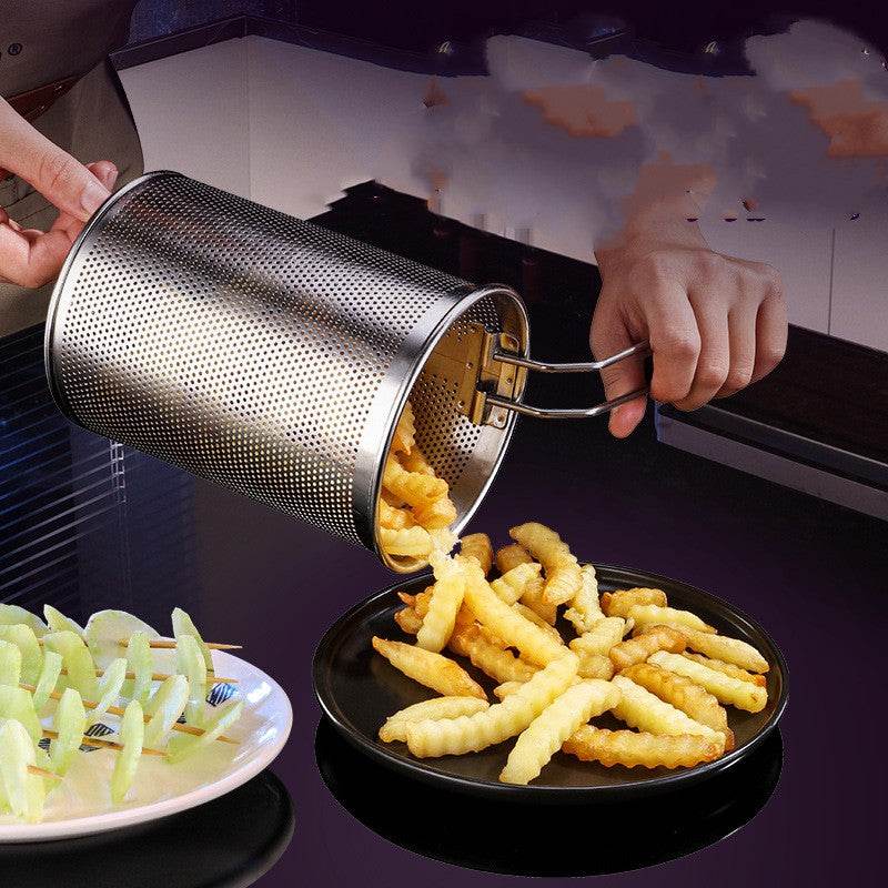 Stainless Steel Fryer For Household Mini Fuel Saving - Mubimart