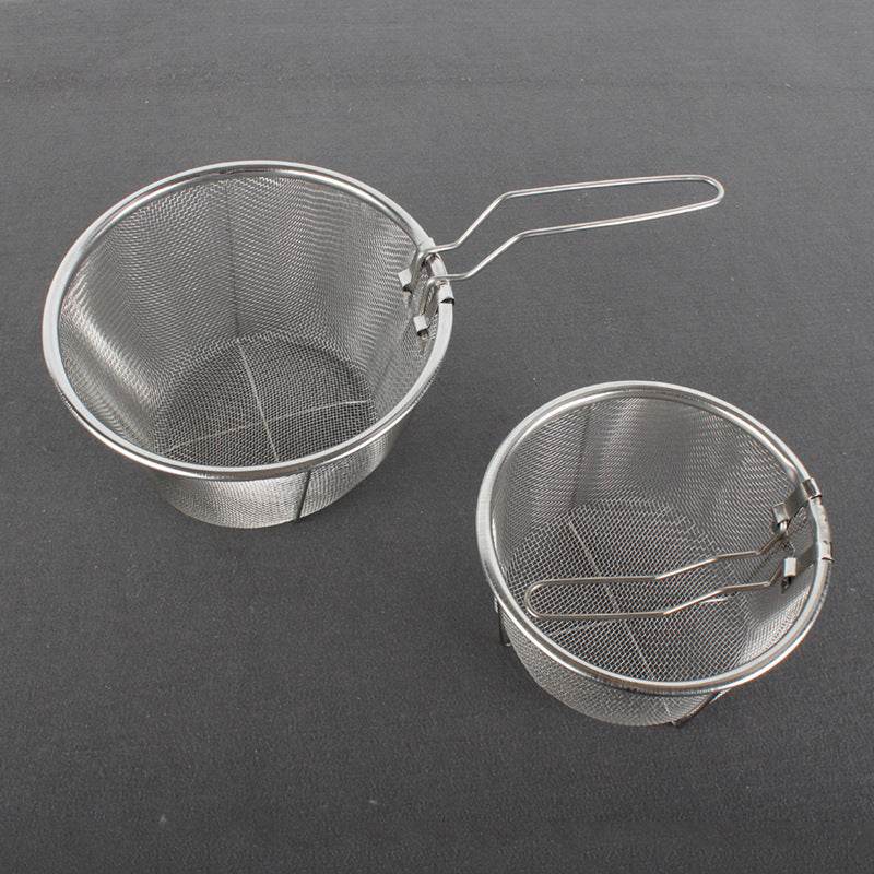 Stainless Steel Frying Basket Colander Strainer - Mubimart