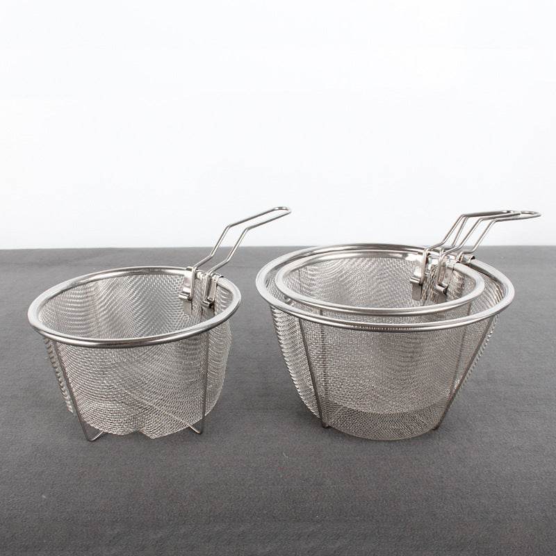 Stainless Steel Frying Basket Colander Strainer - Mubimart