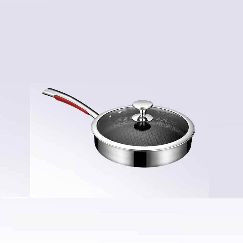 Stainless Steel Full Pattern Frying Egg Fried Steak Pan - Mubimart