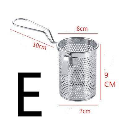 Stainless Steel Hot Pot Colander Filter Mesh With Hook - Mubimart