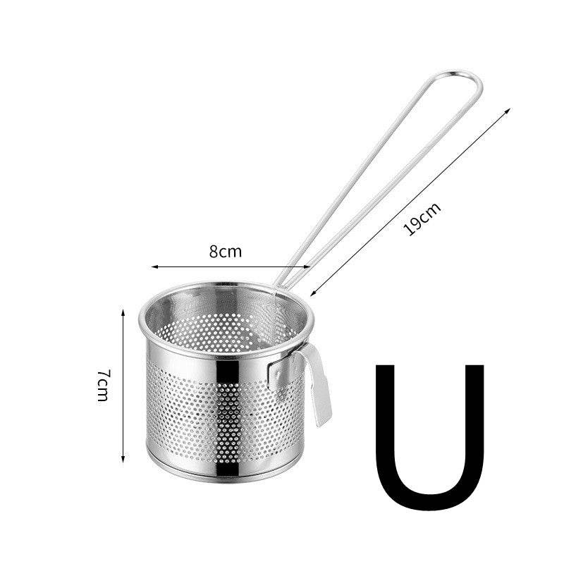 Stainless Steel Hot Pot Colander Filter Mesh With Hook - Mubimart