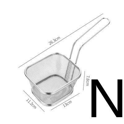 Stainless Steel Hot Pot Colander Filter Mesh With Hook - Mubimart