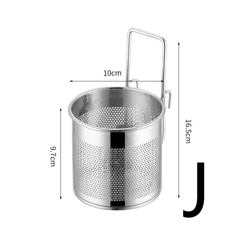 Stainless Steel Hot Pot Colander Filter Mesh With Hook - Mubimart