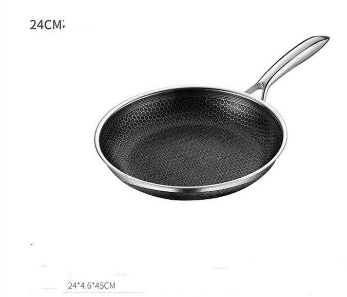 Stainless Steel Household Steak Omelet Pancake Pan - Mubimart