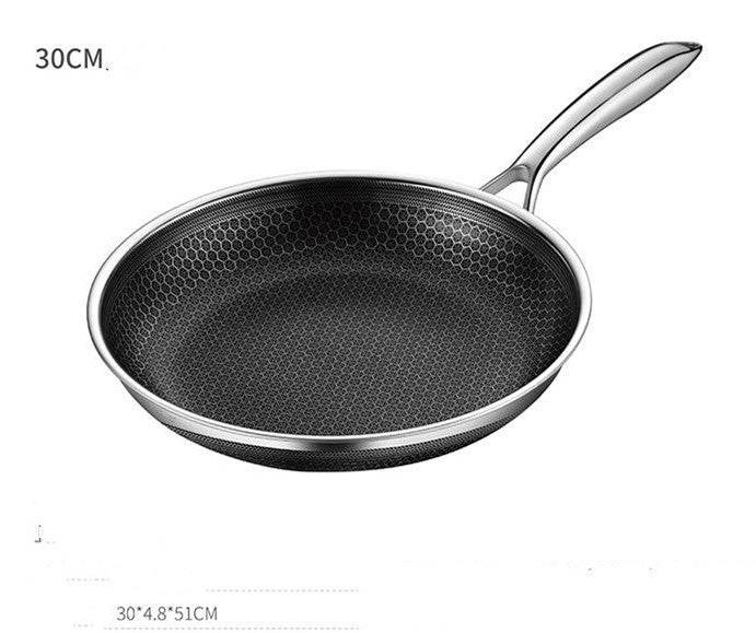 Stainless Steel Household Steak Omelet Pancake Pan - Mubimart