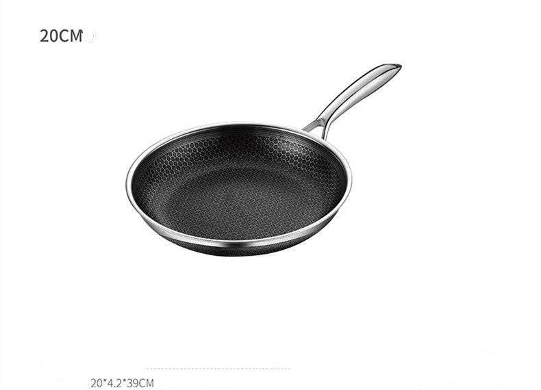 Stainless Steel Household Steak Omelet Pancake Pan - Mubimart