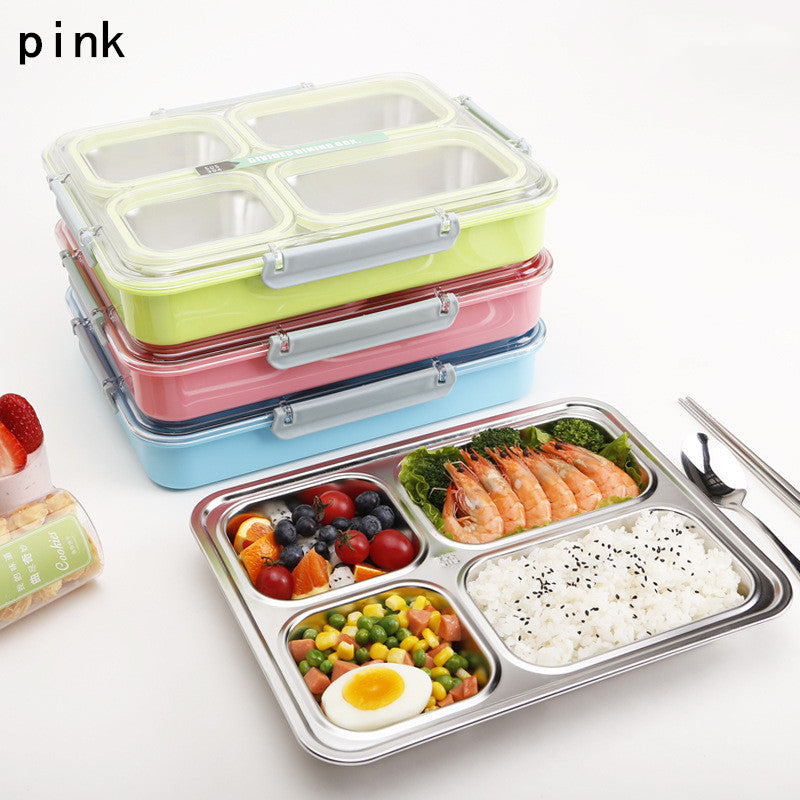 Stainless Steel Insulated Lunch Box Elementary School Children - Mubimart -  