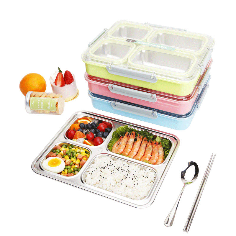 Stainless Steel Insulated Lunch Box Elementary School Children - Mubimart -  