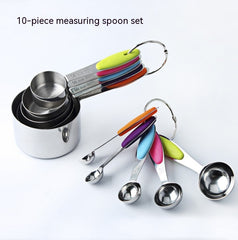 Stainless Steel Measuring Spoon Graduated Measuring Cup Baking Tools - Mubimart -  