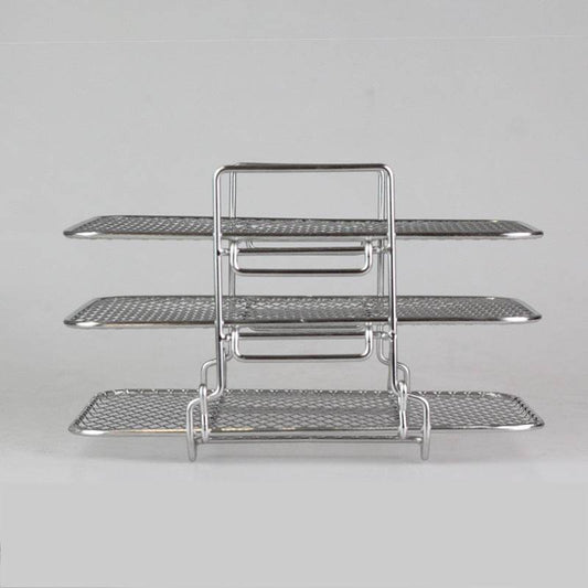 Stainless Steel Multi-layer Rectangular Stackable Dehydrator Air Fryer - Mubimart