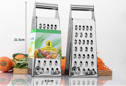 Stainless Steel Multifunctional Four-Sided Grater - Mubimart