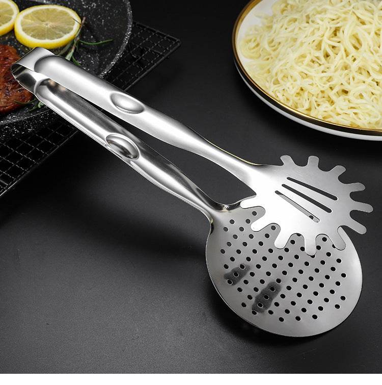 Stainless Steel Noodle Tongs Noodle Tongs Steak Tongs - Mubimart