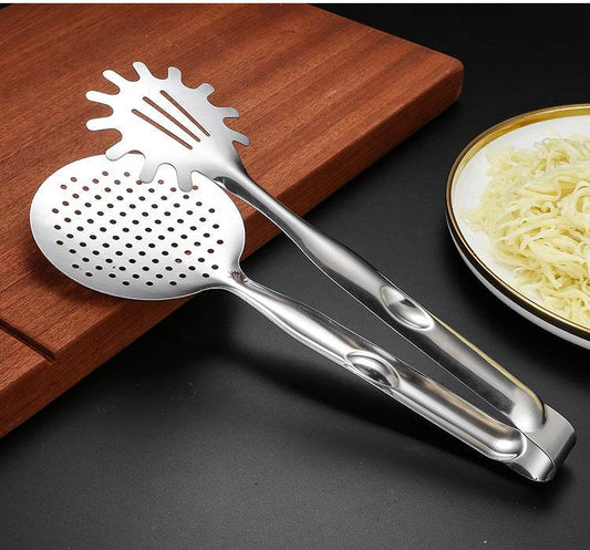 Stainless Steel Noodle Tongs Noodle Tongs Steak Tongs - Mubimart