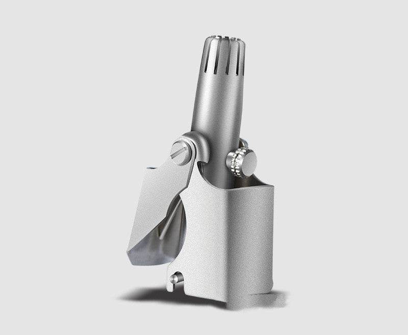 Stainless Steel Nose Hair Trimmer Men's Manual Scissors To Remove Nose Hair Shaving Cleaner - Mubimart
