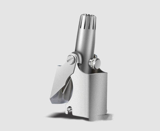 Stainless Steel Nose Hair Trimmer Men's Manual Scissors To Remove Nose Hair Shaving Cleaner - Mubimart