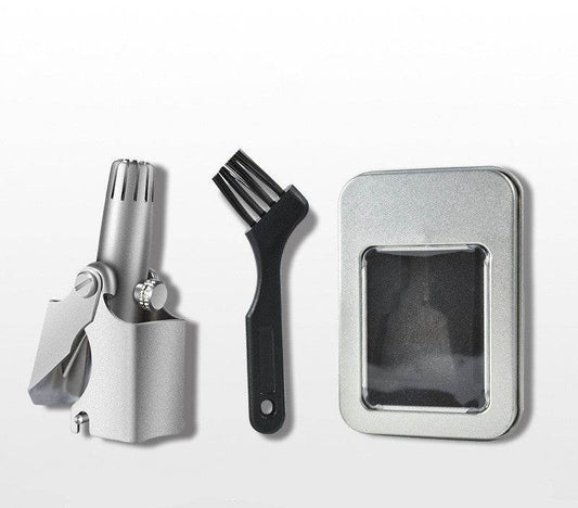 Stainless Steel Nose Hair Trimmer Men's Manual Scissors To Remove Nose Hair Shaving Cleaner - Mubimart