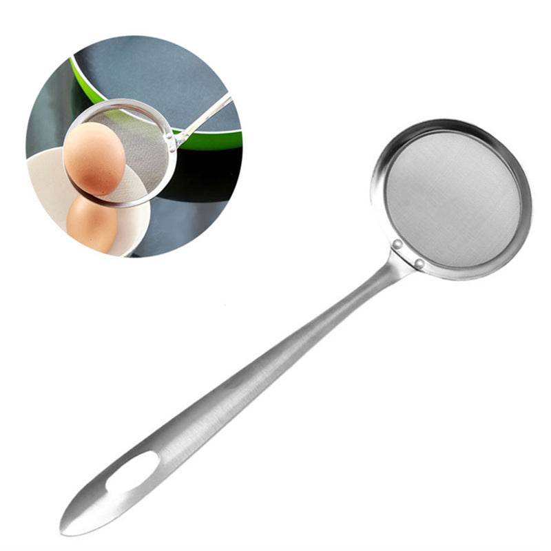 Stainless Steel Oil Scoop Hot Pot Soup Colander Small Colander - Mubimart