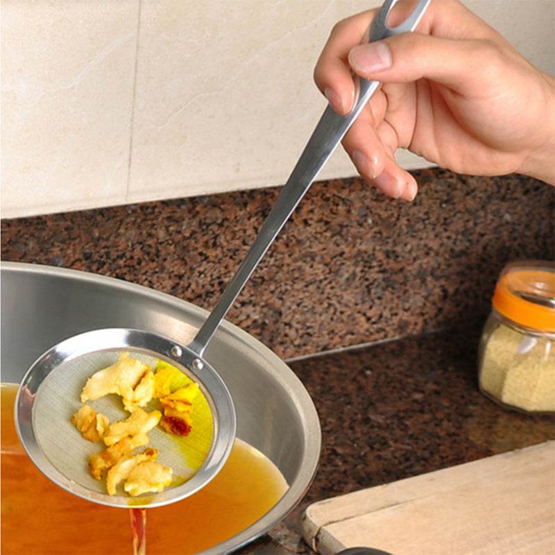 Stainless Steel Oil Scoop Hot Pot Soup Colander Small Colander - Mubimart