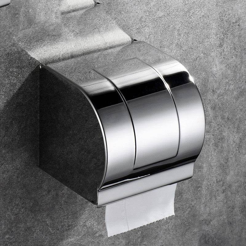 Stainless Steel Paper Towel Holder Box Waterproof Paper Towel Holder Toilet Toilet Paper Holder - Mubimart
