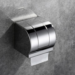 Stainless Steel Paper Towel Holder Box Waterproof Paper Towel Holder Toilet Toilet Paper Holder - Mubimart - Hand Towel Holder 