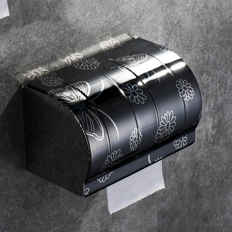 Stainless Steel Paper Towel Holder Box Waterproof Paper Towel Holder Toilet Toilet Paper Holder - Mubimart