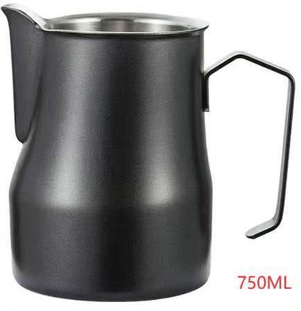 Stainless Steel Pitcher Pointed Thickened Frothing Pitcher Household Milk Cylinder - Mubimart