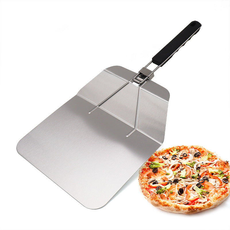 Stainless Steel Pizza Wheel Spade With Handle - Mubimart - Kitchen Spatulas 