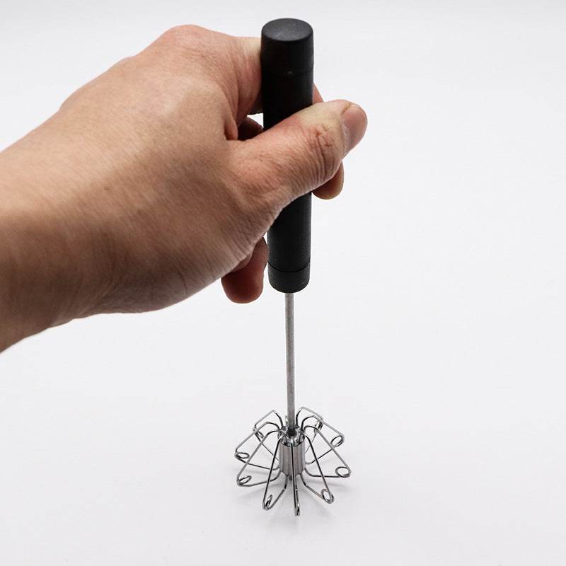 Stainless Steel Semi-automatic Whisk 10 Inch - Mubimart