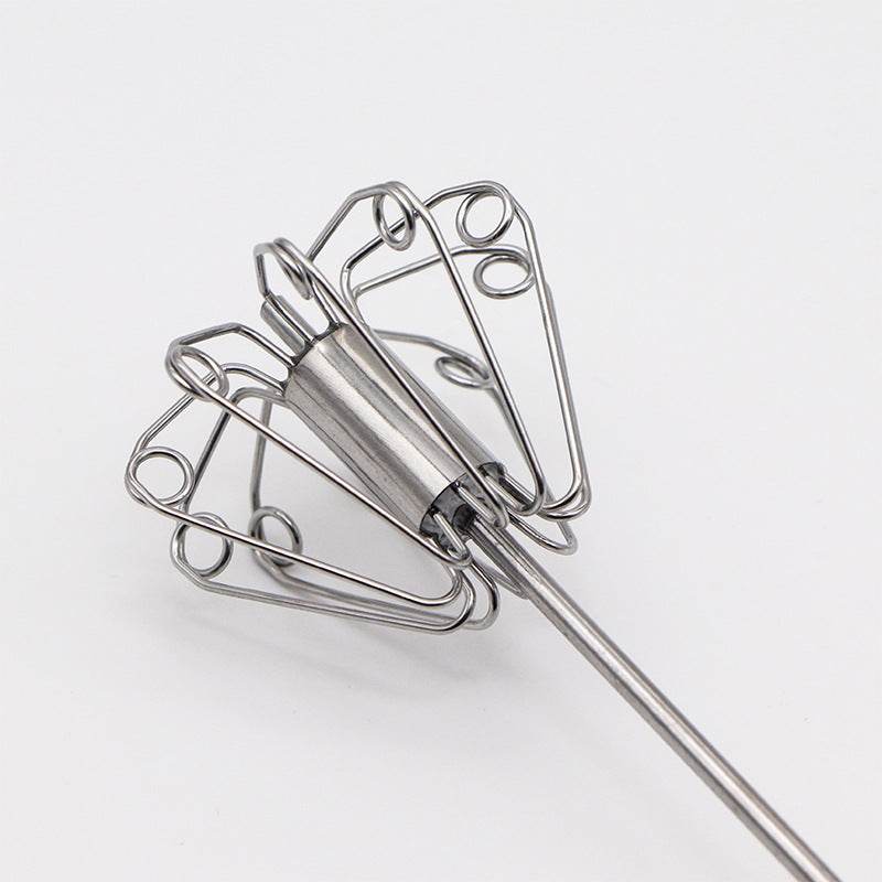 Stainless Steel Semi-automatic Whisk 10 Inch - Mubimart