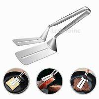 Stainless Steel Steak Clamp Food Bread Meat BBQ Clip Tongs Kitchen Cooking Tool - Mubimart