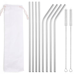 Stainless Steel Straws, Creative Colorful Metal Beverages - Mubimart - Straws 