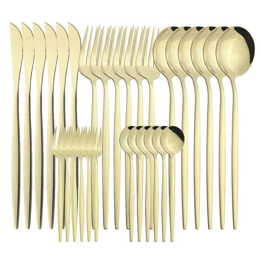 Stainless Steel Tableware Fruit Fork Household Hotel Creative Western Cutlery Tableware - Mubimart
