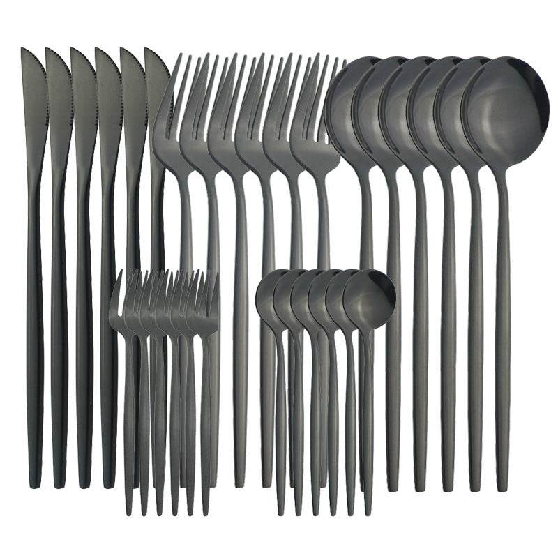 Stainless Steel Tableware Fruit Fork Household Hotel Creative Western Cutlery Tableware - Mubimart