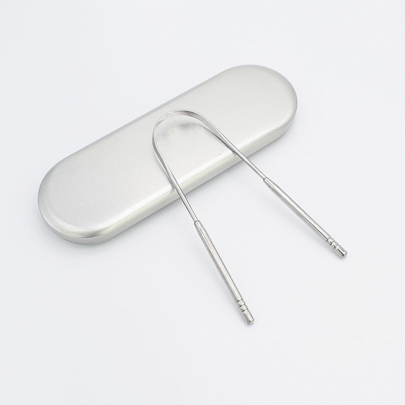 Stainless Steel Tongue Scraper Oral Care Tools - Mubimart -  