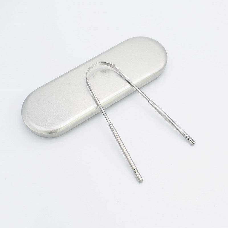 Stainless Steel Tongue Scraper Oral Care Tools - Mubimart