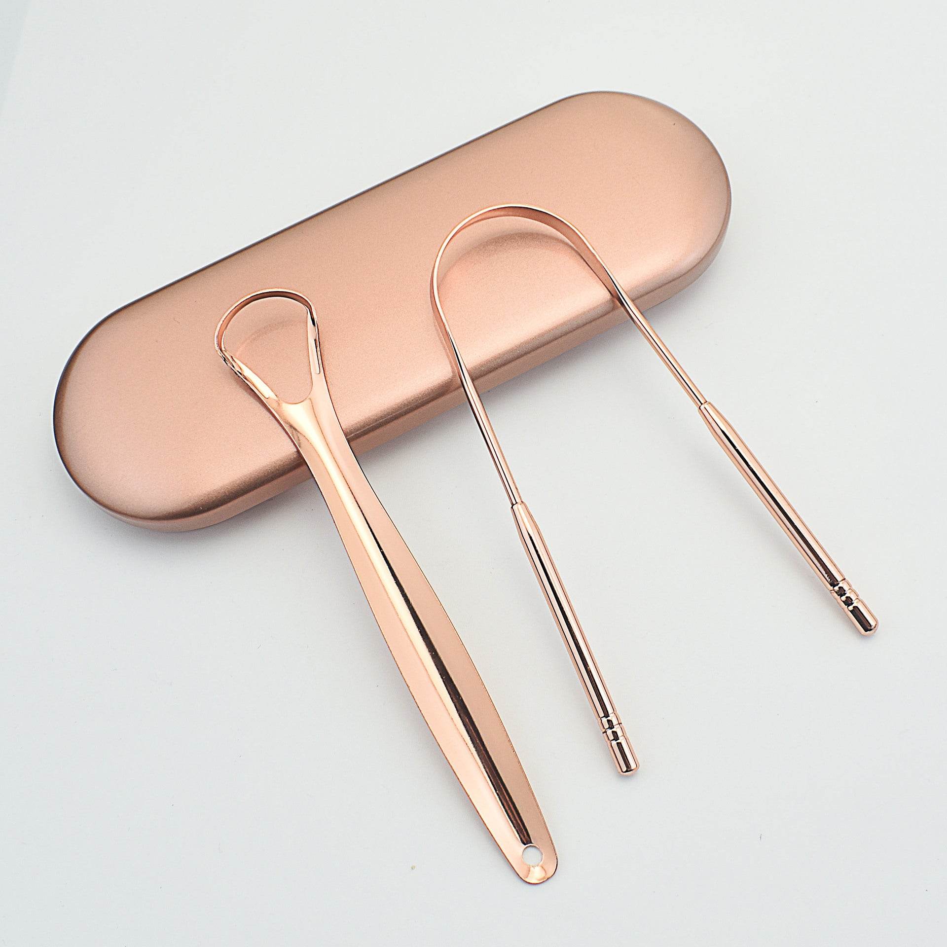 Stainless Steel Tongue Scraper Oral Care Tools - Mubimart