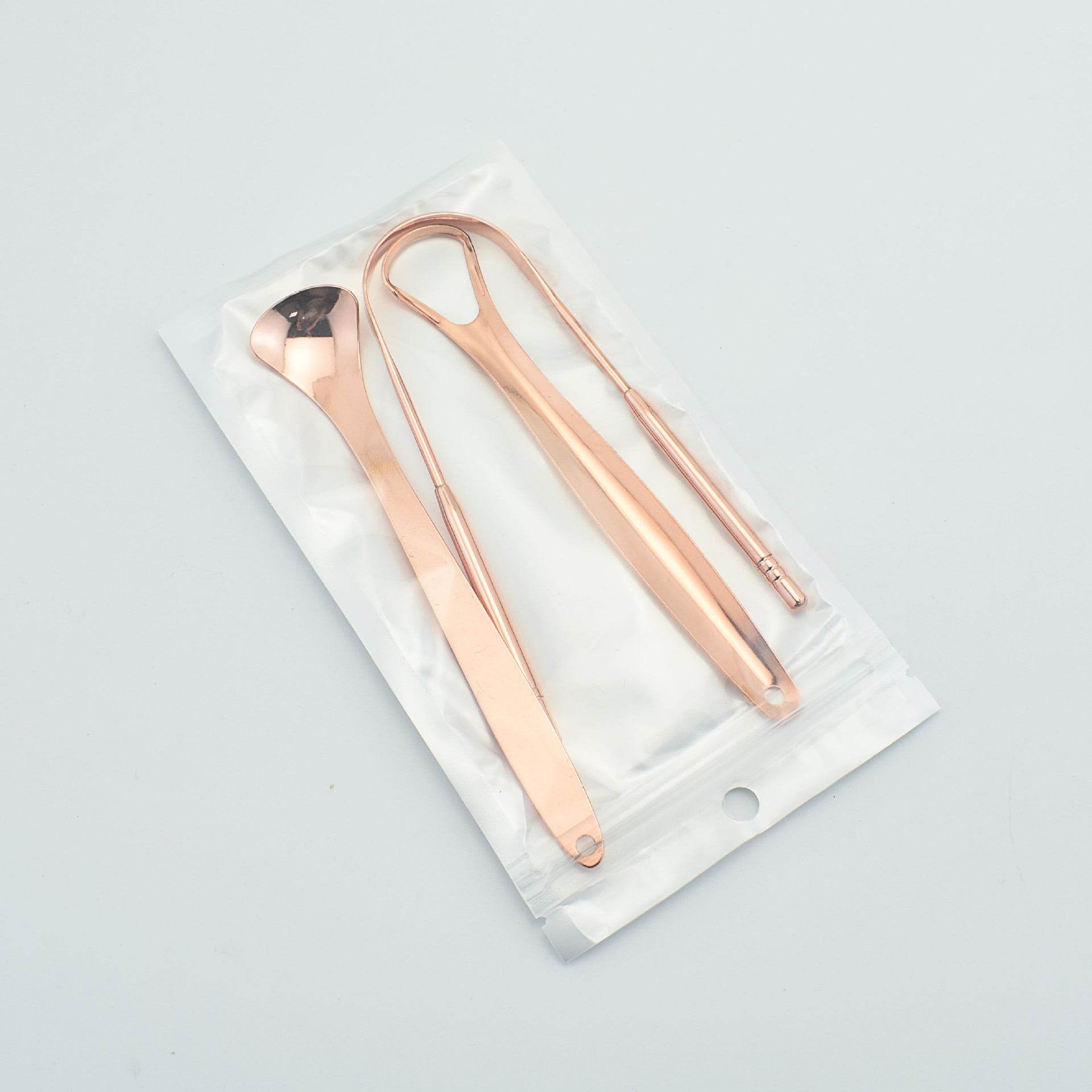 Stainless Steel Tongue Scraper Oral Care Tools - Mubimart