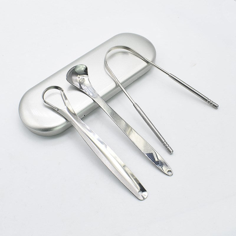 Stainless Steel Tongue Scraper Oral Care Tools - Mubimart -  