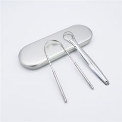 Stainless Steel Tongue Scraper Oral Care Tools - Mubimart -  