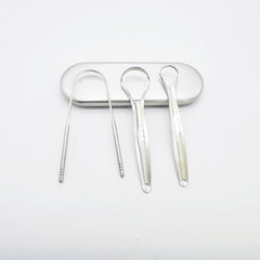 Stainless Steel Tongue Scraper Oral Care Tools - Mubimart - Tongue scraper 