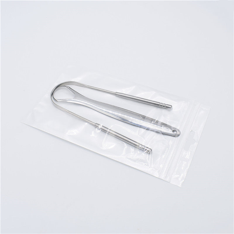 Stainless Steel Tongue Scraper Oral Care Tools - Mubimart -  