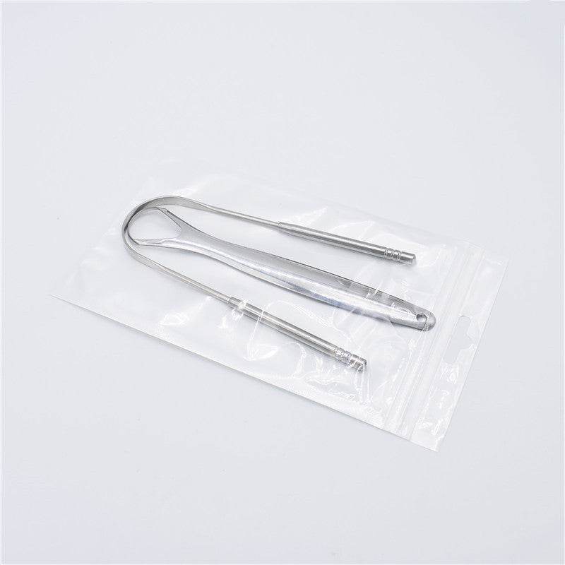 Stainless Steel Tongue Scraper Oral Care Tools - Mubimart